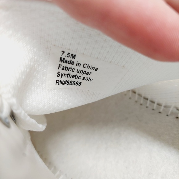 NEW Nordstrom Sneakers White Platform Lace Up Casual Minimal Clean i566 - Picture 9 of 10